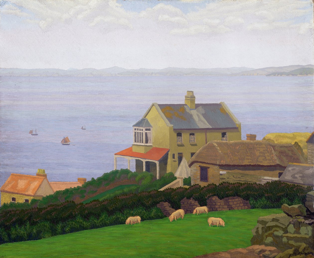 Paisagem (óleo sobre tela) de Charles Ginner