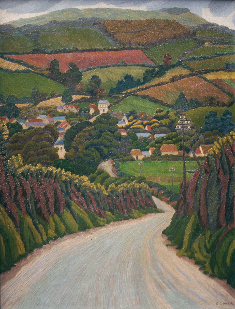 Penally Hill, Cornualha de Charles Ginner