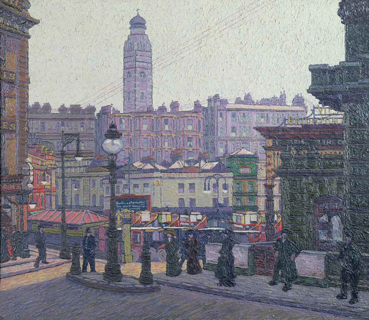 Sunlit Square, Estação Victoria de Charles Ginner