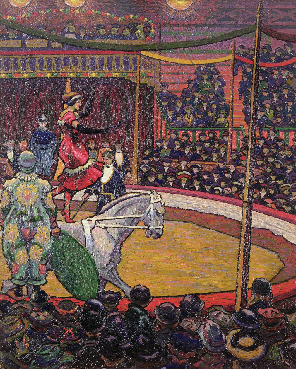 The Circus, c.1913 (óleo sobre tela) de Charles Ginner