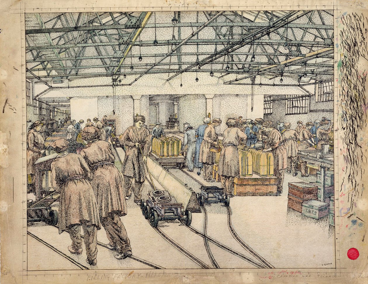 A Fábrica de Enchimento, Hereford de Charles Ginner