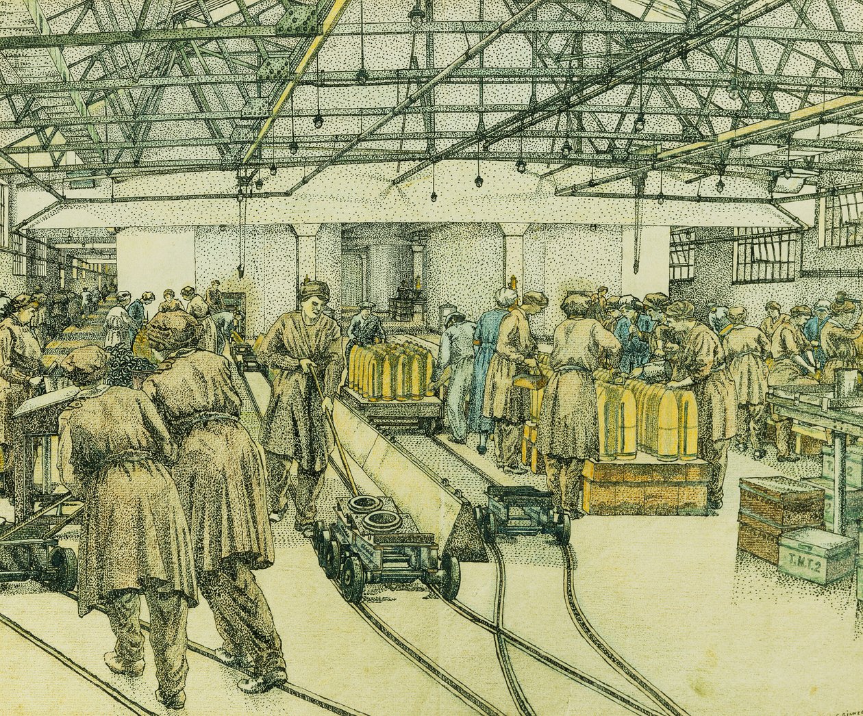 A Fábrica de Enchimento, Hereford de Charles Ginner