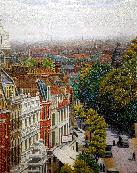 Vista de Londres (petróleo a bordo) de Charles Ginner