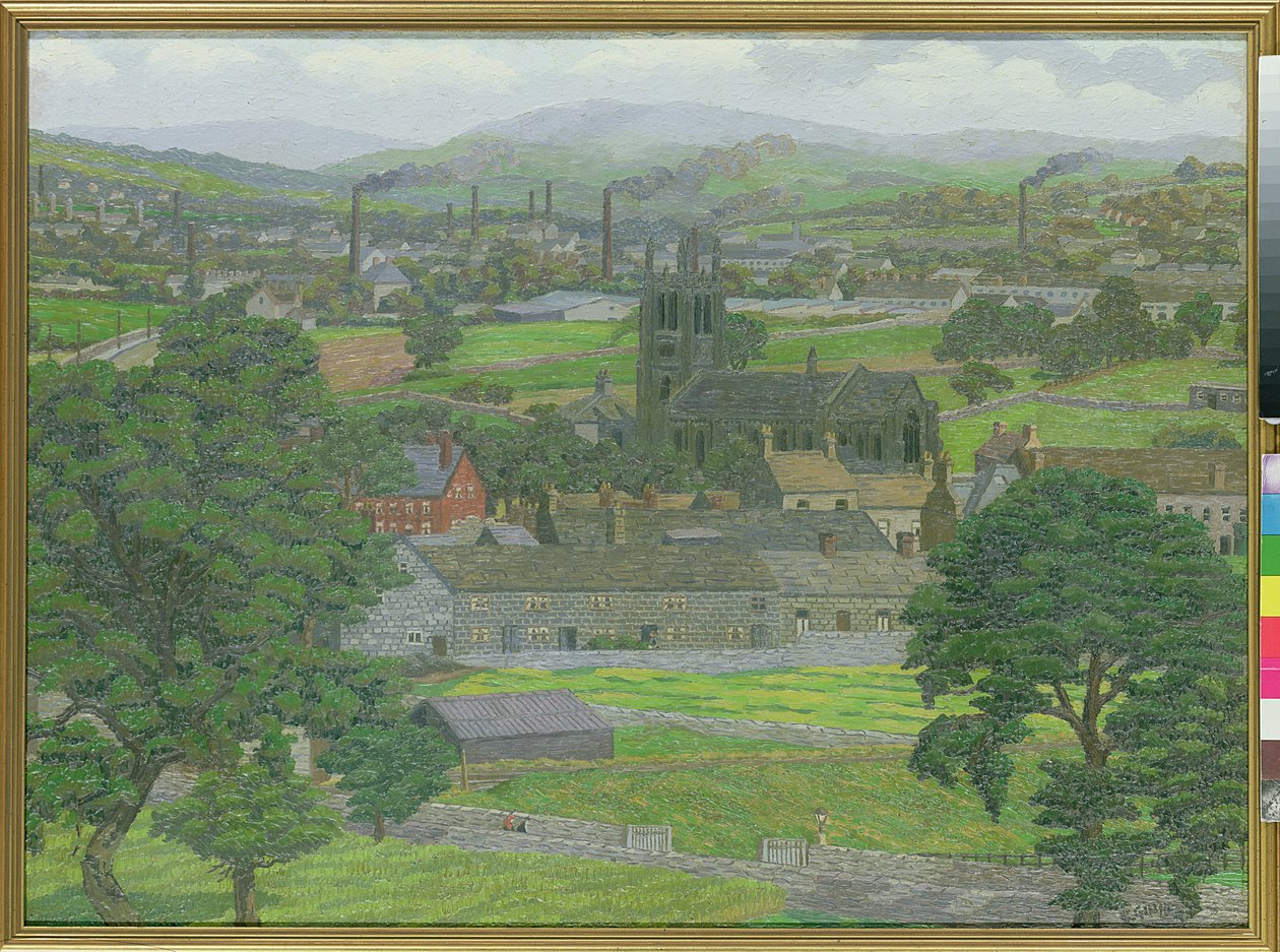 Igreja Yeadon, perto de Leeds de Charles Ginner