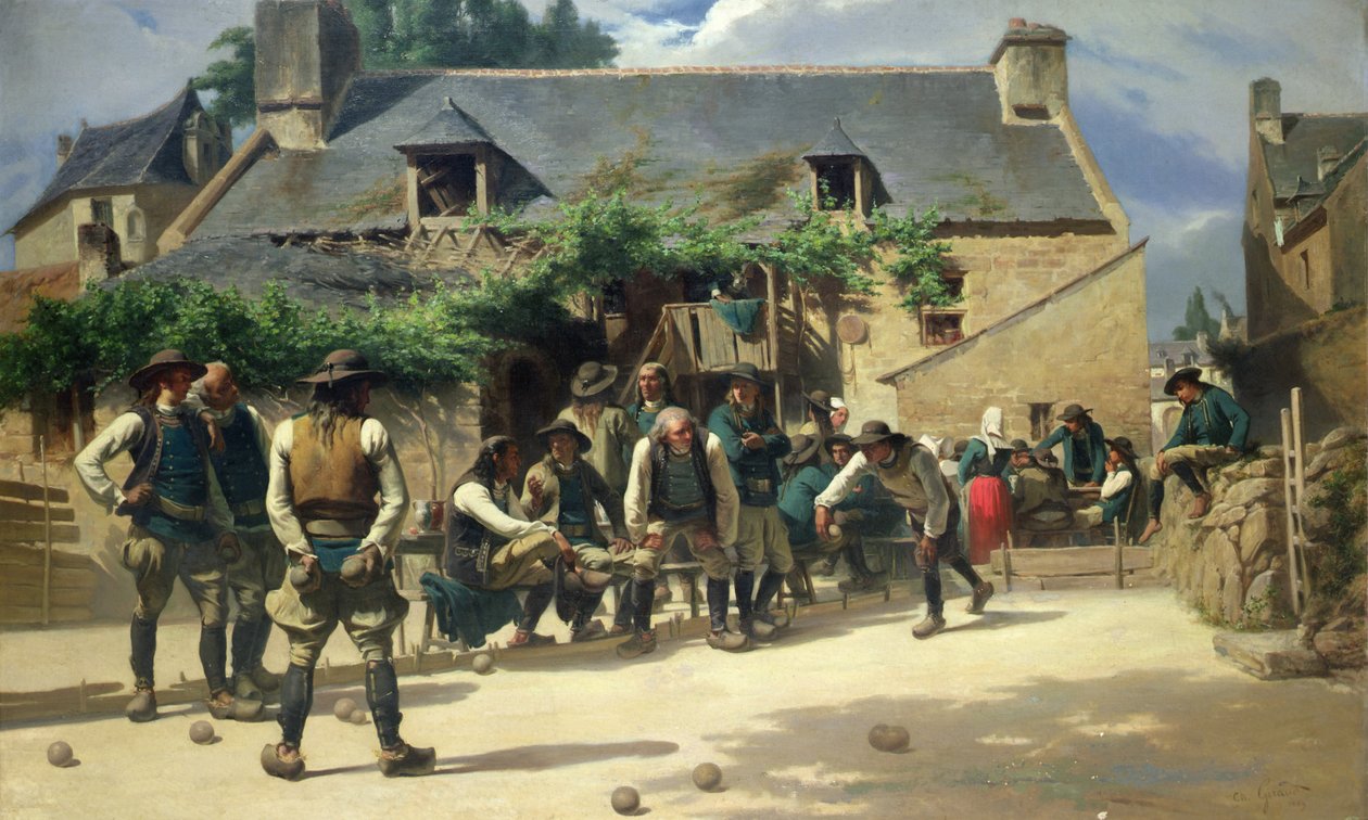 O Jogo de Boules em Pont-Aven de Charles Giraud