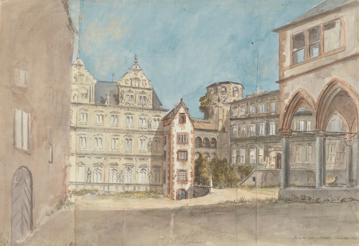 Ruínas do Castelo de Heidelberg de Charles Gore