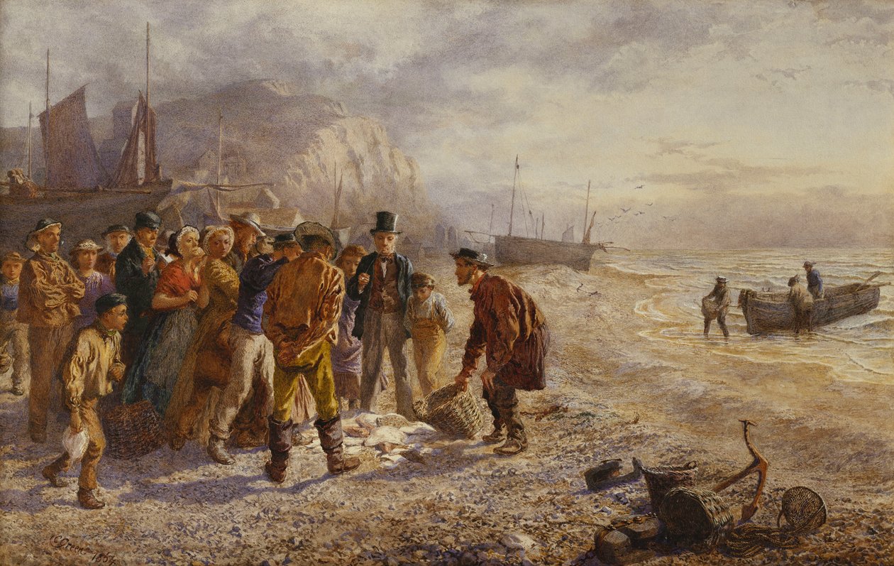O Leilão, 1864 de Charles Green