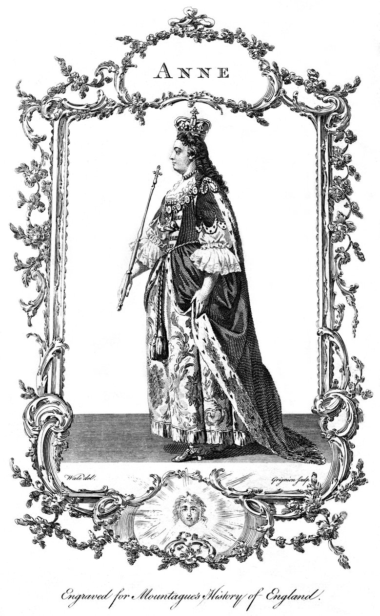 Rainha Anne 1665-1714. de Charles Grignion
