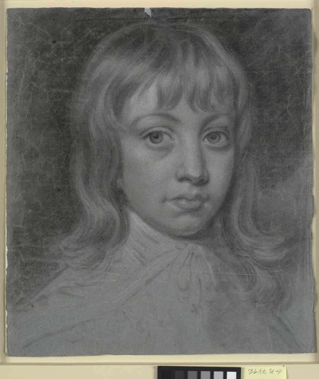 Retrato de Thomas Waller quando criança, rosto cheio à esquerda de Charles Grignion d.Y.