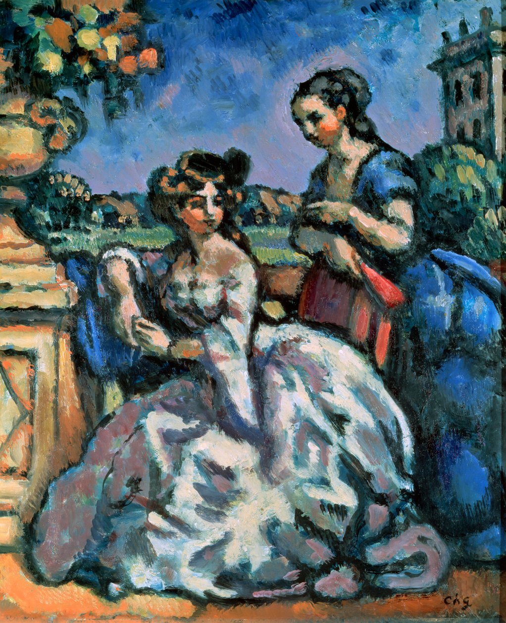 O terraço, 1909. de Charles Guerin