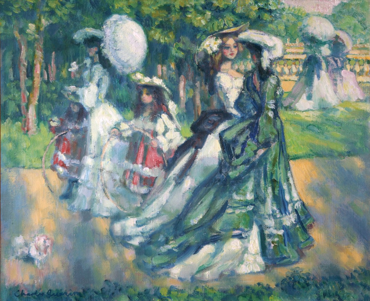 A caminhada no parque, 1902 de Charles Guerin