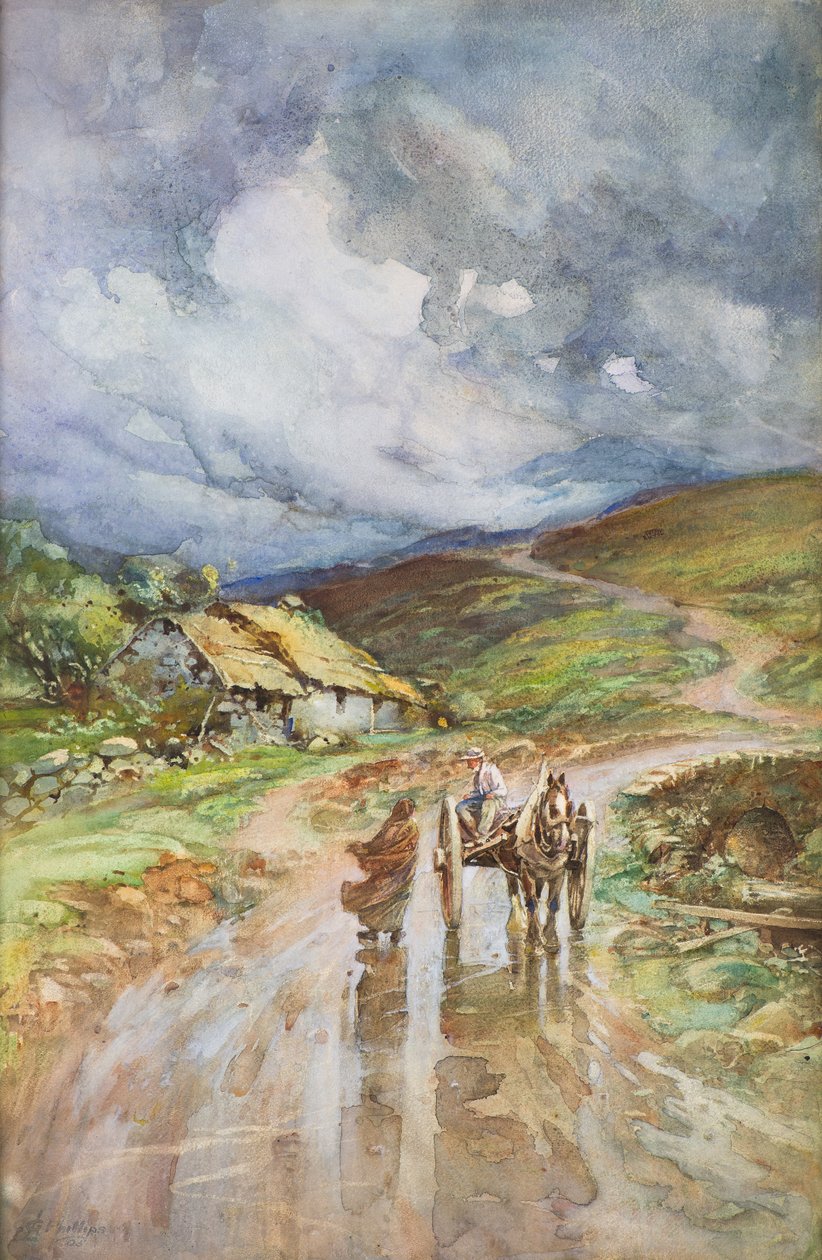 Uma Tempestade das Terras Altas de Charles Gustav Louis Phillips