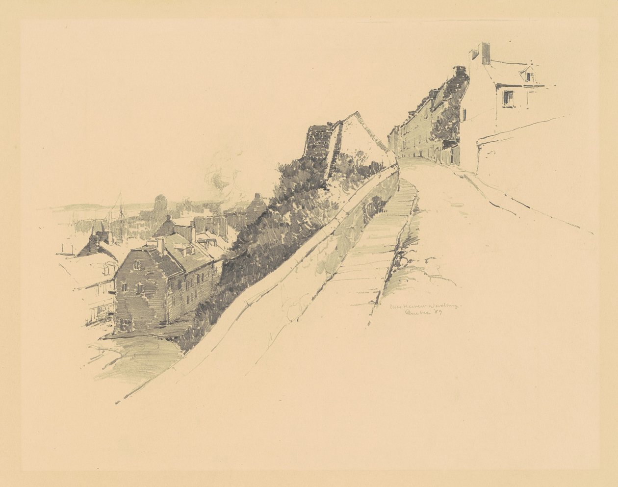 Perto de Hope Gate, Quebec de Charles H. Woodbury