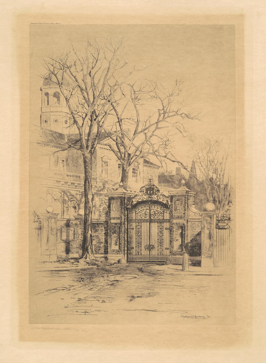 The Johnson Gate, Cambridge, Massachusetts de Charles H. Woodbury