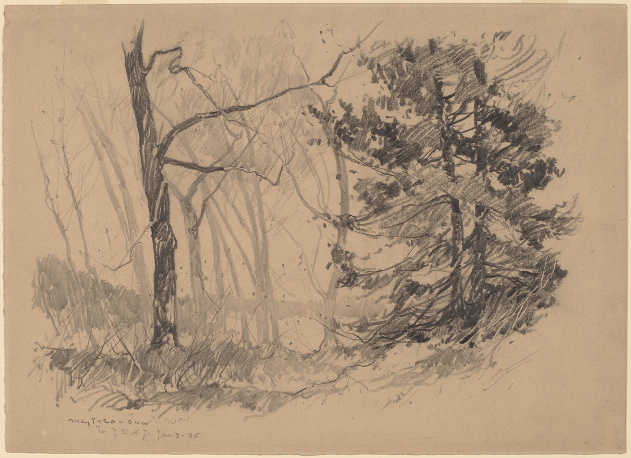 Interior de madeira de Charles H. Woodbury