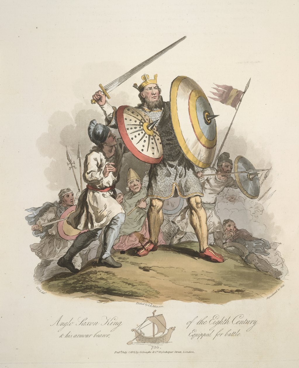 Rei anglo-saxão de Charles Hamilton (after) Smith