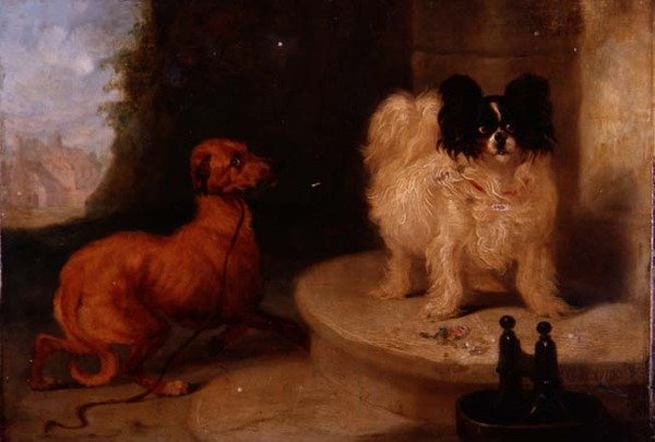Um Suitor Inapropriado (painel) de Charles Hancock