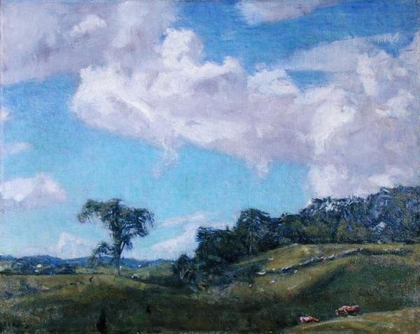 Clearing Off (óleo sobre tela) de Charles Harold Davis