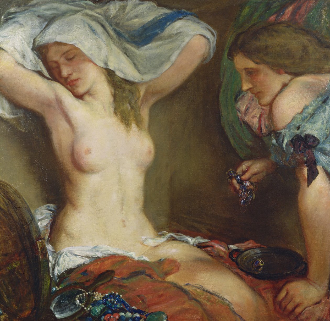 O colar de ametista, 1905 de Charles Haslewood Shannon