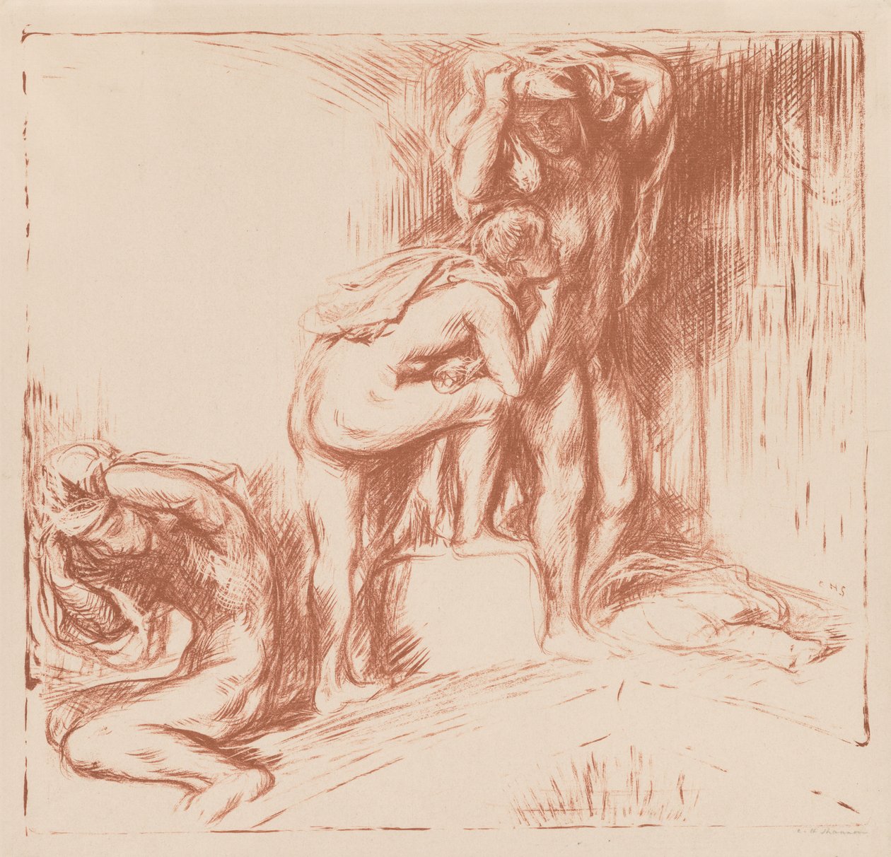 O banho, 1905. de Charles Haslewood Shannon