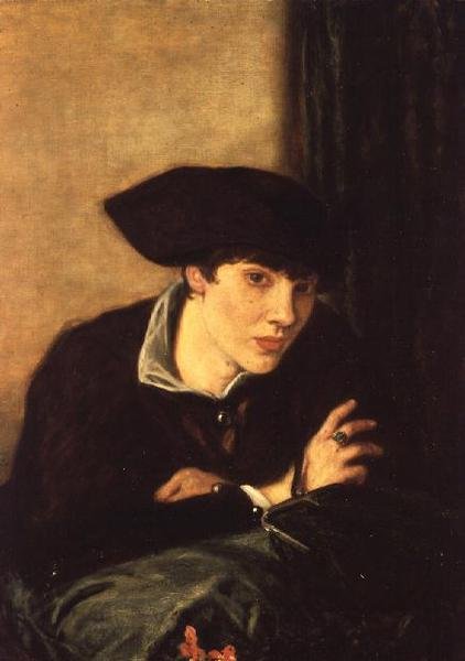 A dama de chapéu preto, retrato da senhorita Rachel Castellan, 1915 de Charles Haslewood Shannon