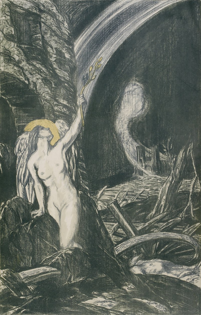 O Renascimento das Artes, 1917 (litografia) de Charles Haslewood Shannon