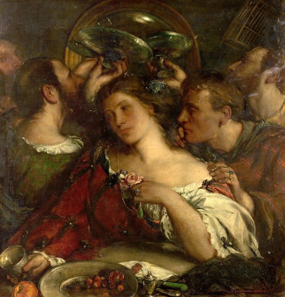 Tibulo na casa de Delia, 1900-05 de Charles Haslewood Shannon