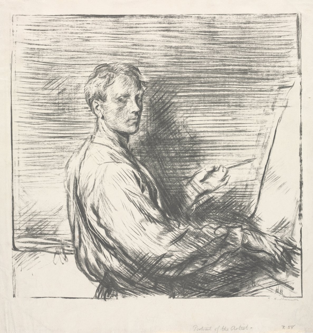 Retrato do Artista, nº 1 de Charles Hasslewood Shannon