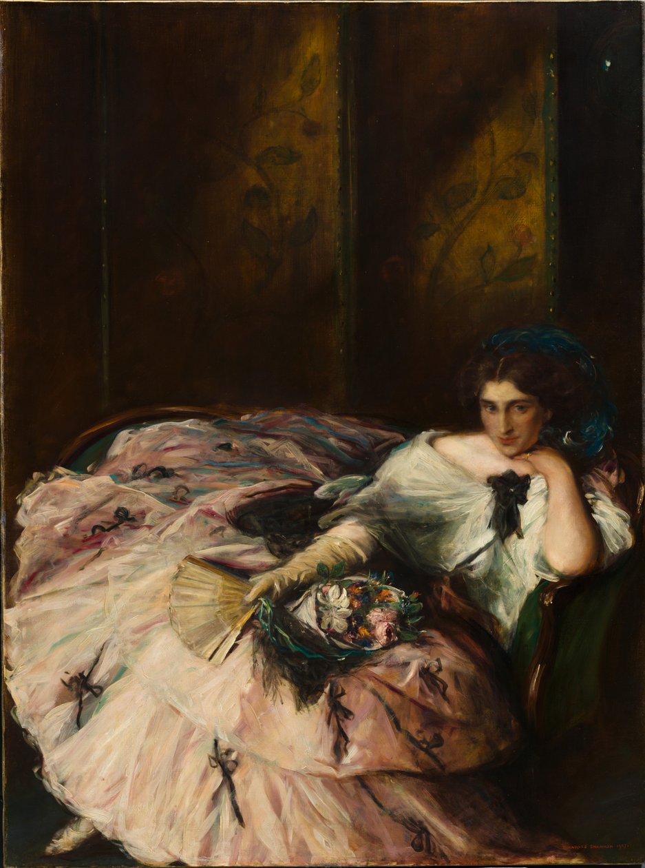 Lembrança de um "Baile Internacional" (Retrato de Miss Kathleen Bruce) de Charles Hasslewood Shannon