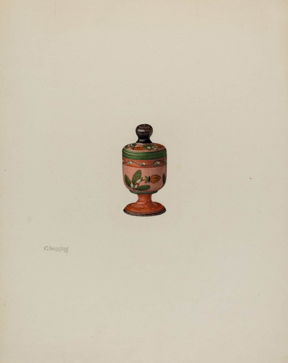 Pa. Caixa Alemã de Açafrão de Charles Henning