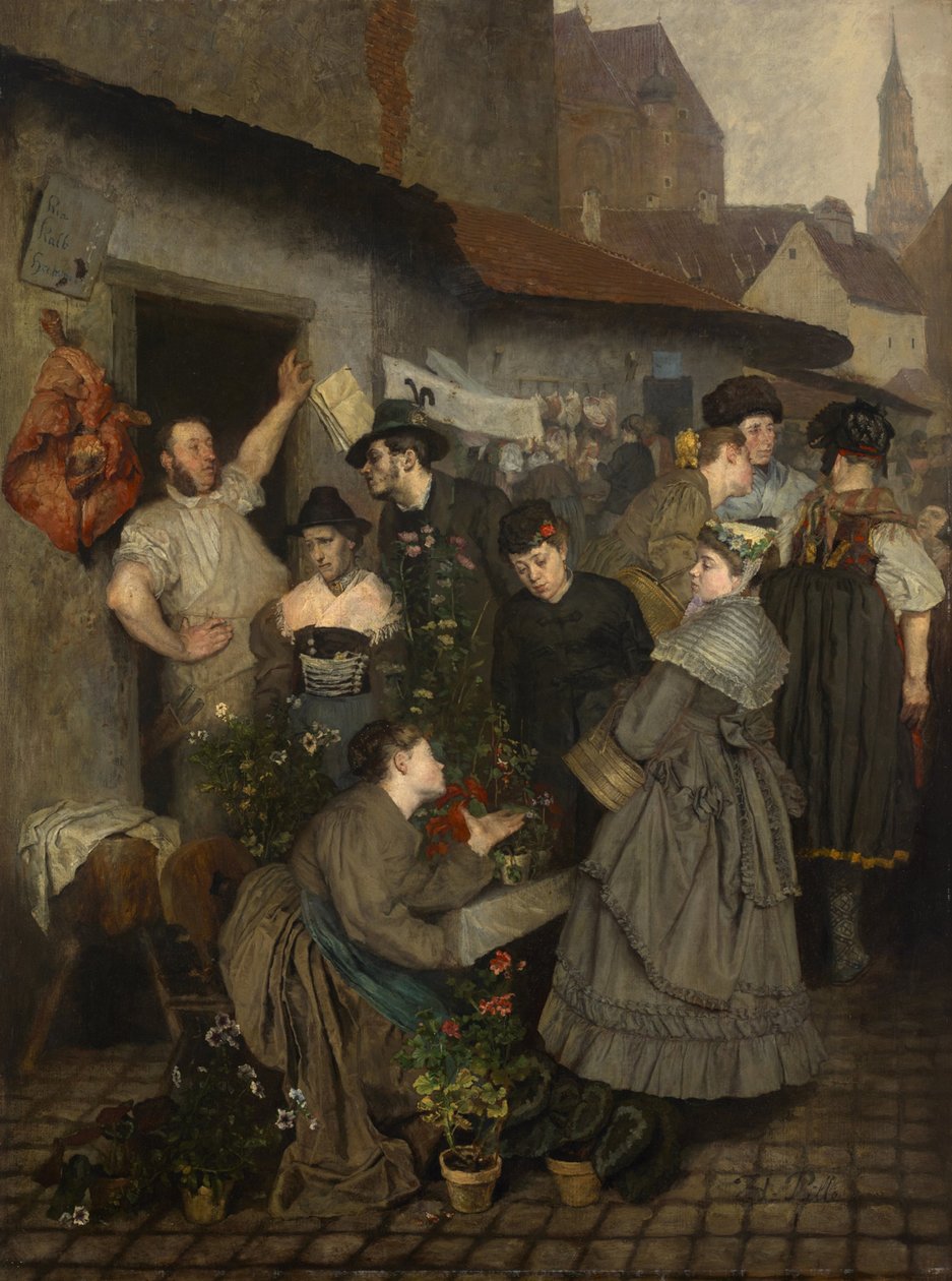 No Viktualienmarkt de Charles Henri Pille