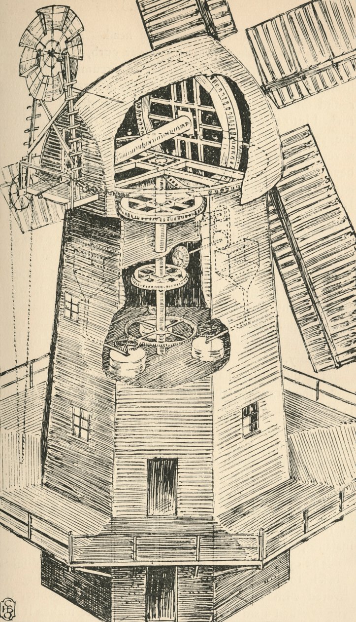 Um moinho de avental, 1931 de Charles Henry Bourne Quennell