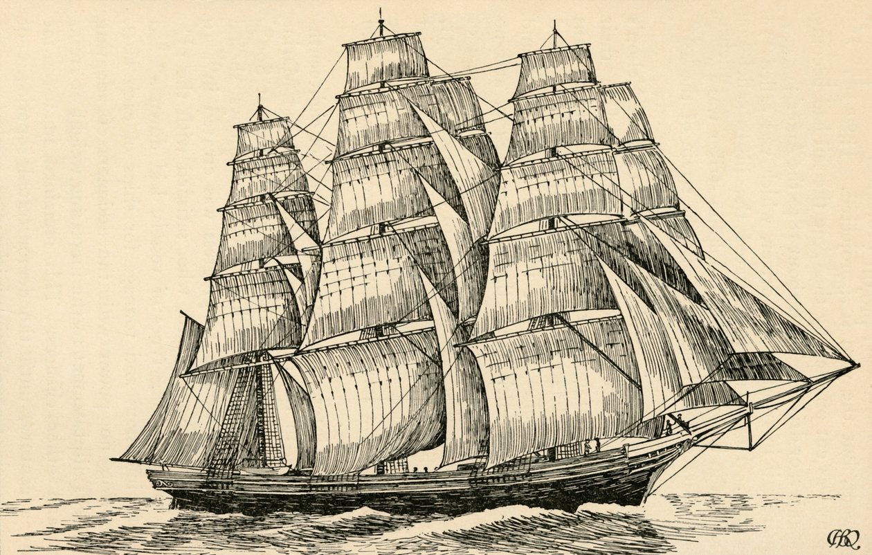 A Tea Clipper, 1931 de Charles Henry Bourne Quennell