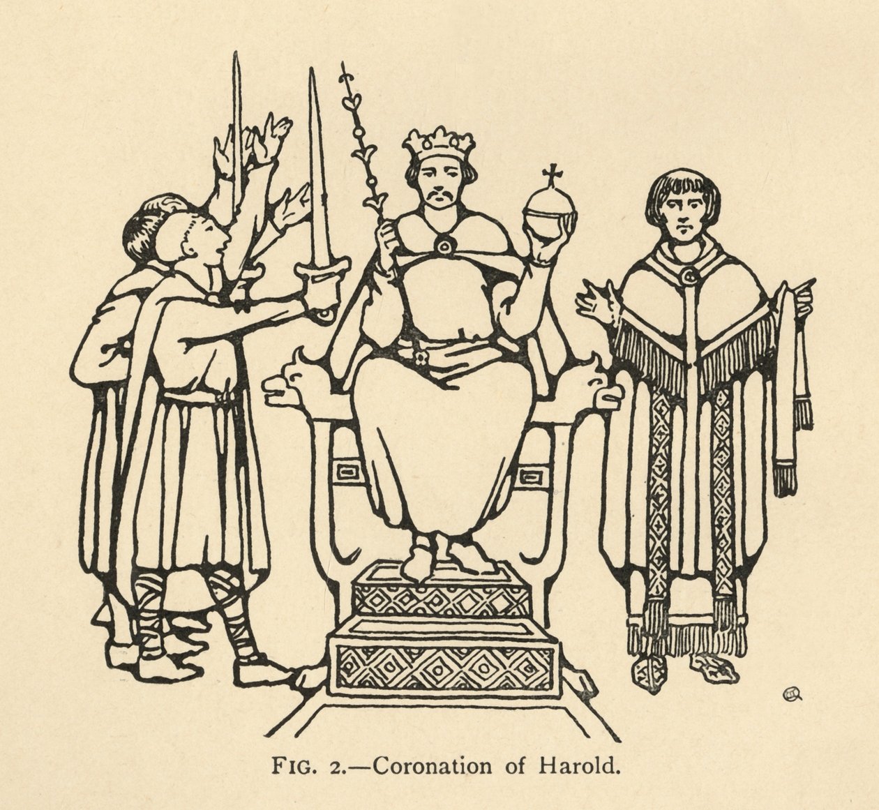 Coroação de Harold, 1931 de Charles Henry Bourne Quennell