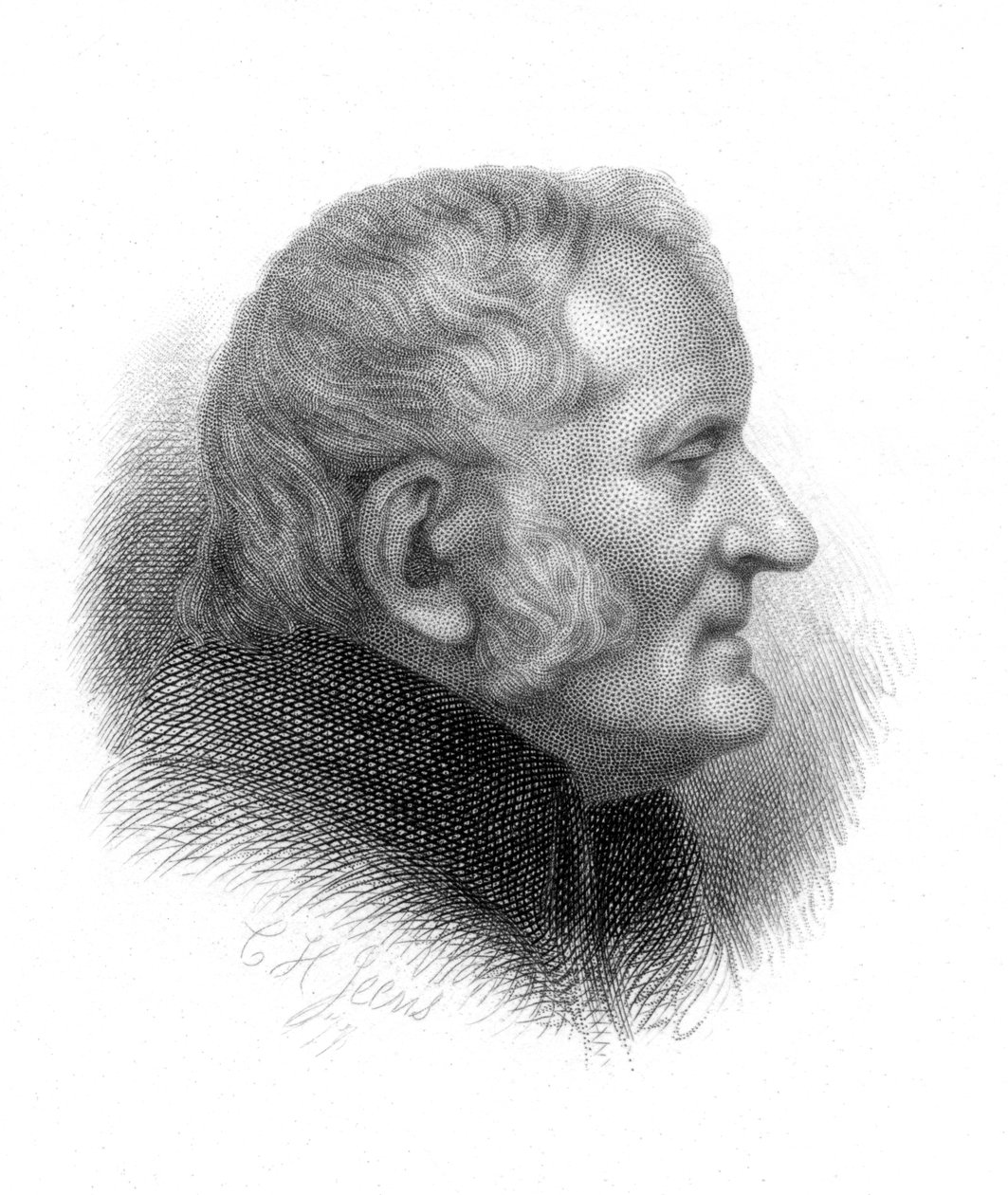 John Dalton, químico britânico, século XIX de Charles Henry Jeens