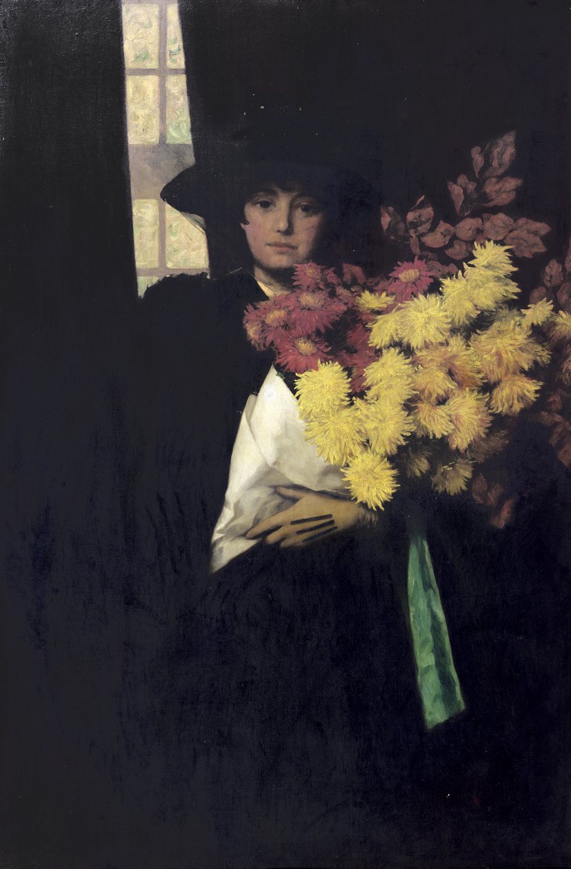 Crisântemos, c.1900 de Charles Henry Malcolm Kerr