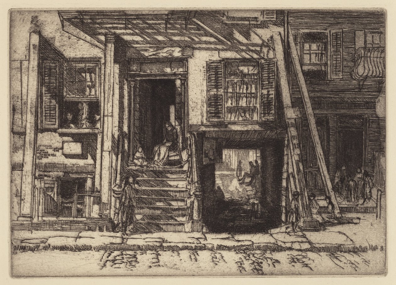The Condemned Tenement, NY de Charles Henry White
