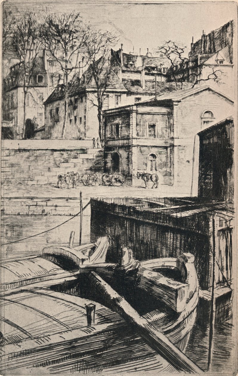 Quai des Celestins, 1915 de Charles Heyman