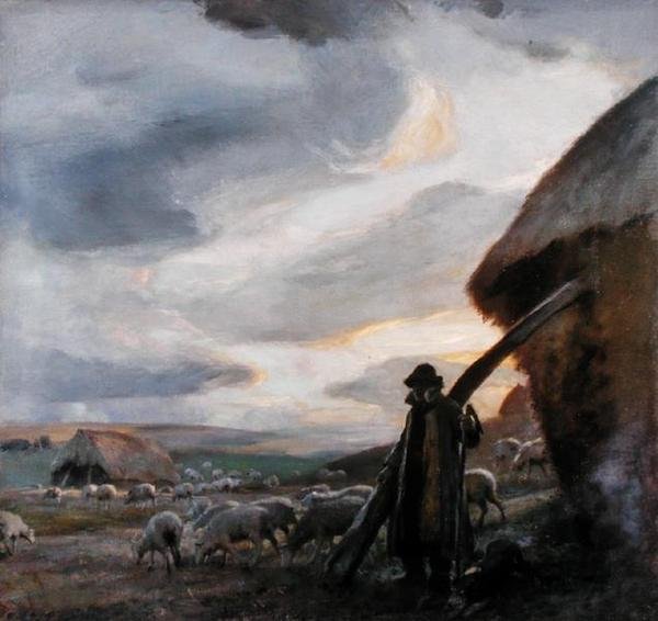 The Evening Hour, c.1905 (óleo sobre tela) de Charles Hodge Mackie