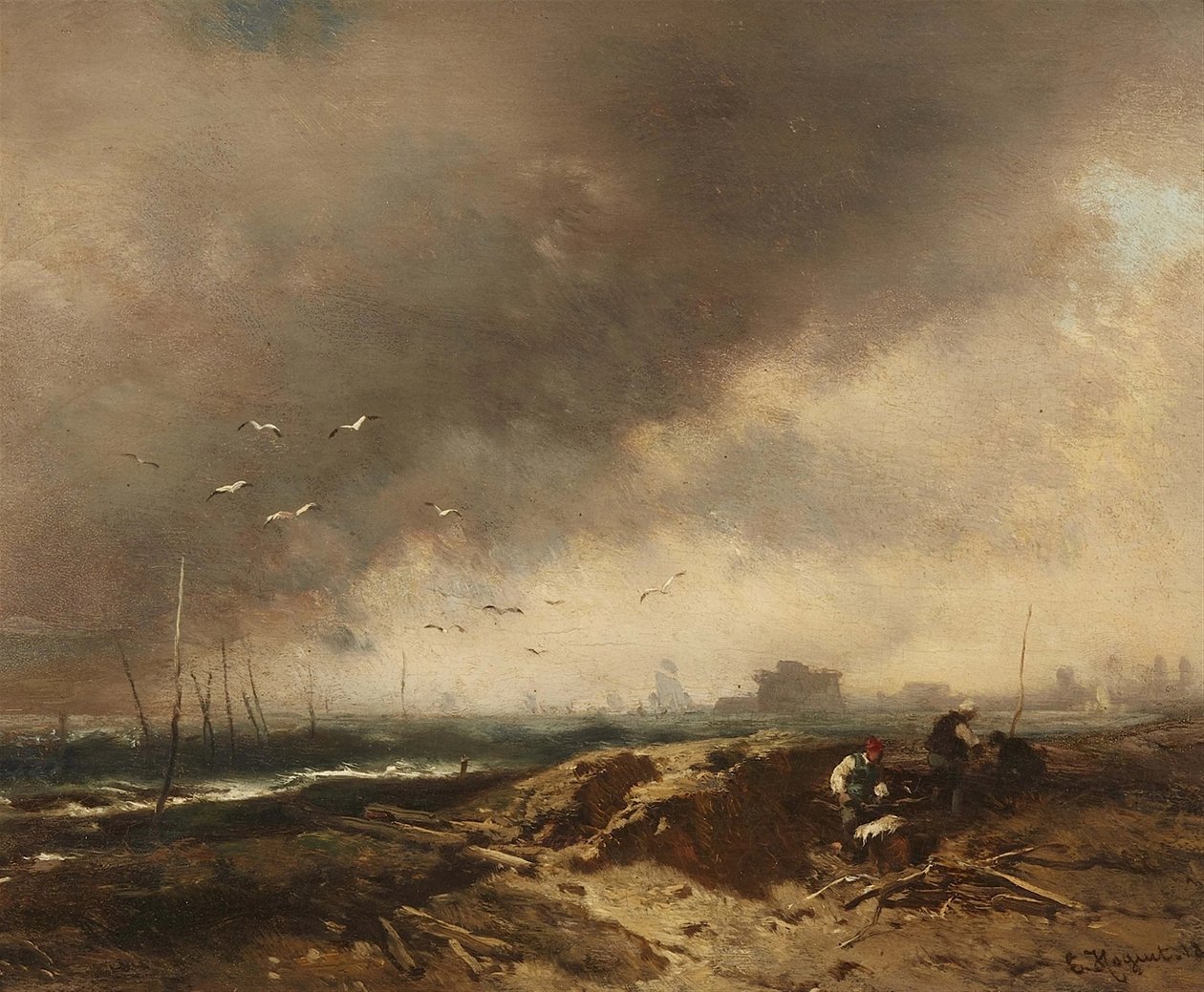 Coleccionadores de madeira flutuante de Charles Hoguet