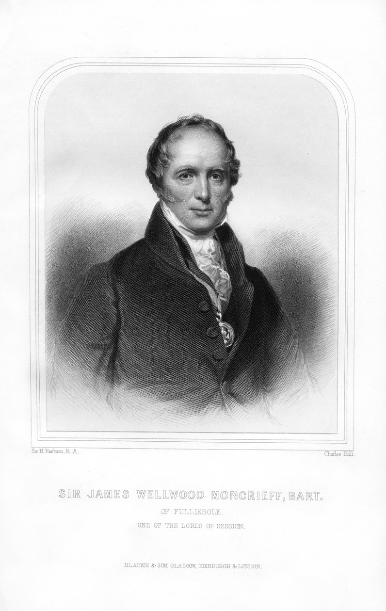 Sir James Wellwood Moncrieff, eminente juiz escocês, 1870. de Charles Holl