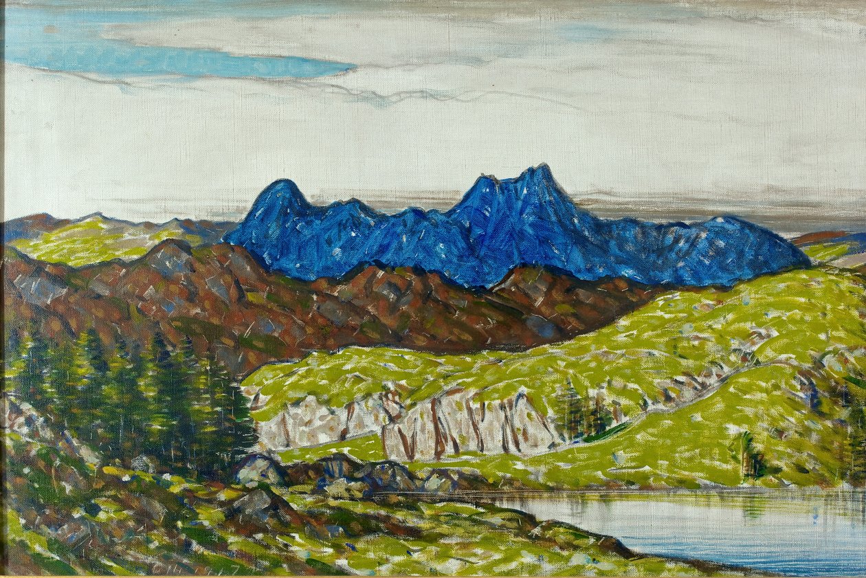 Langdale Pikes, 1917 de Charles John Holmes