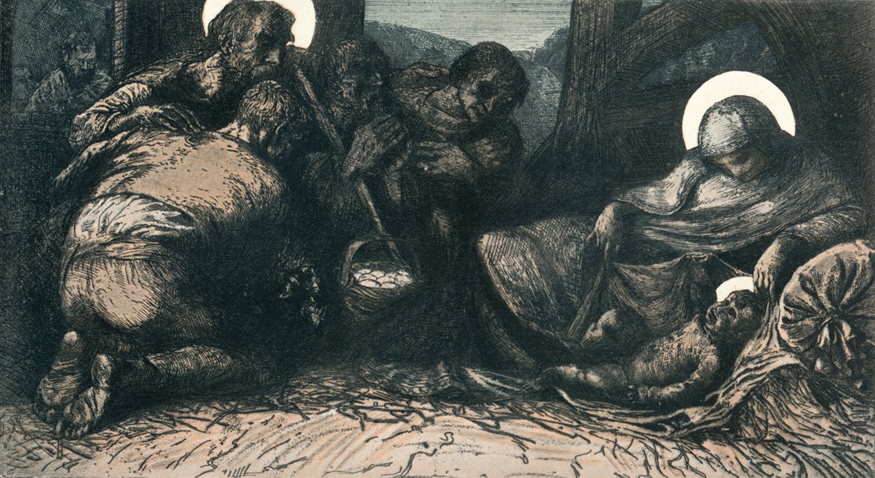 A Natividade, c1900 1903-1904 de Charles Holroyd