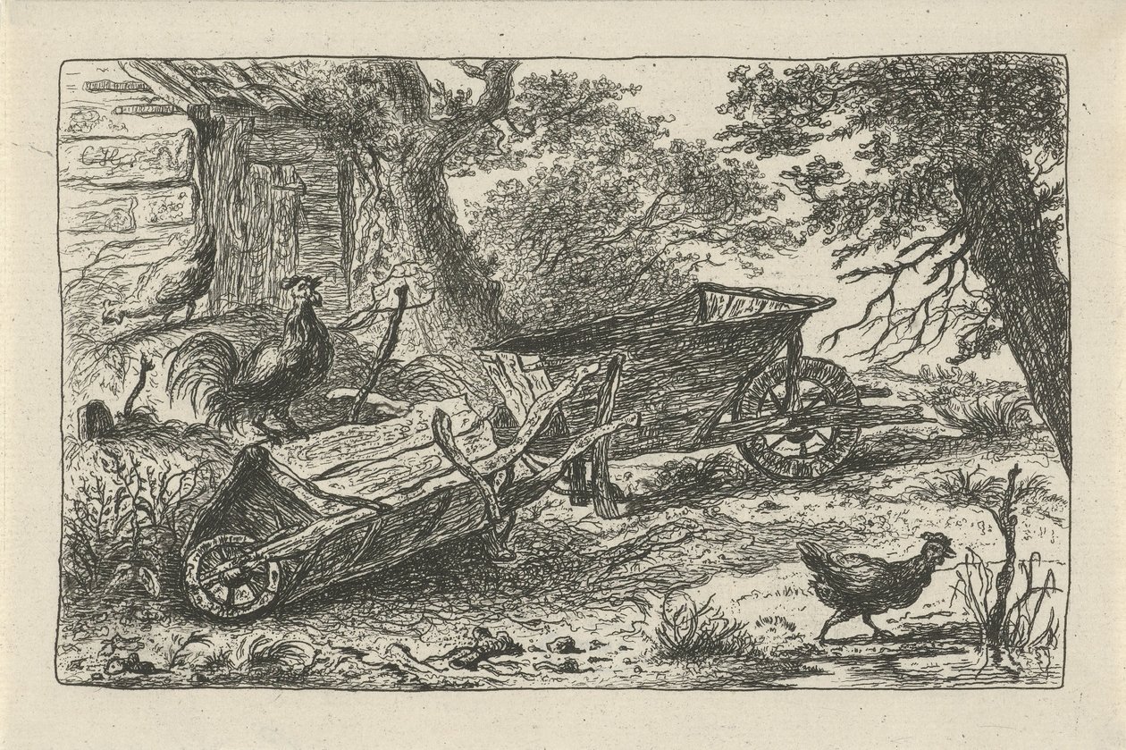 Dois carrinhos de mão de Charles Howard Hodges (possibly)