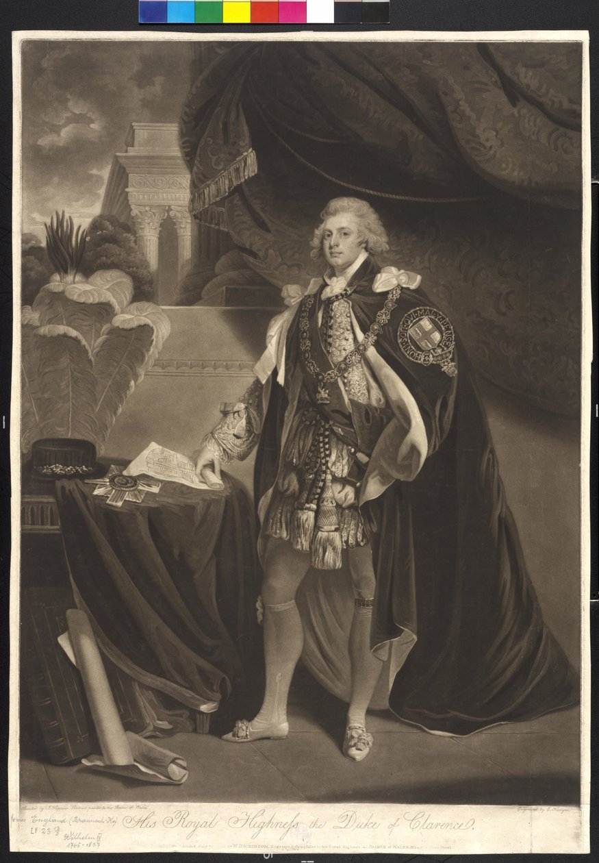 Rei de Inglaterra Wilhelm IV de Charles Howard Hodges