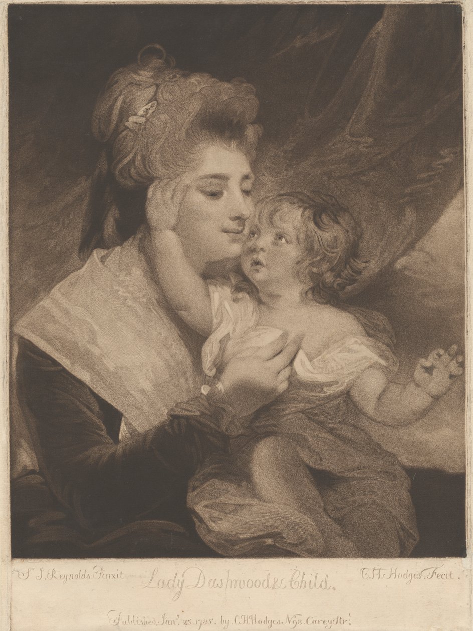 Lady Dashwood & Child de Charles Howard Hodges