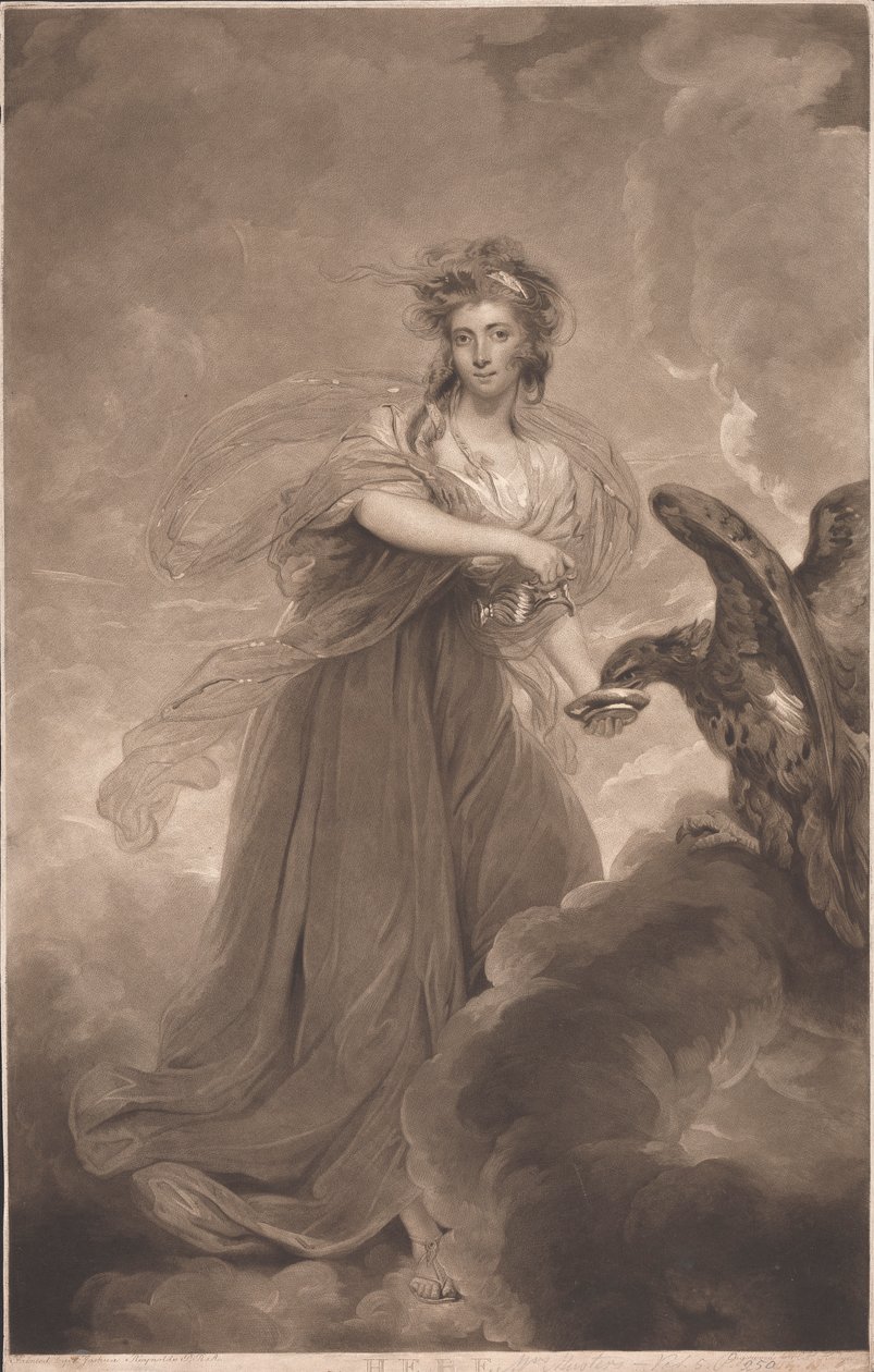 A Sra. Sophia (née Heywood) reúne-se como Hebe de Charles Howard Hodges