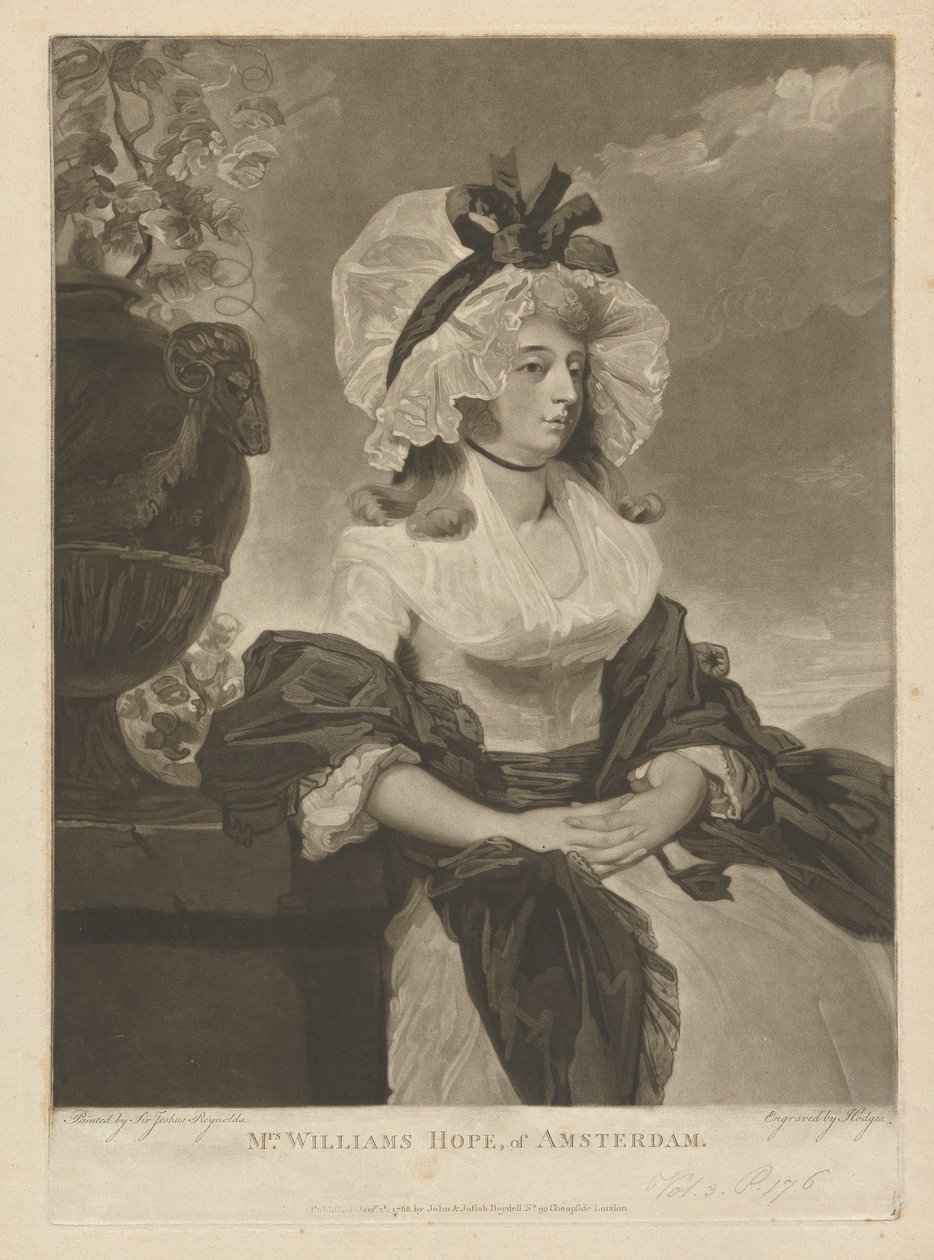 Sra. Williams Hope de Amesterdão de Charles Howard Hodges
