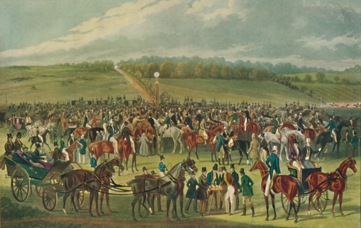 Epsom Races - O posto de apostas, 1836, 1929 de Charles Hunt