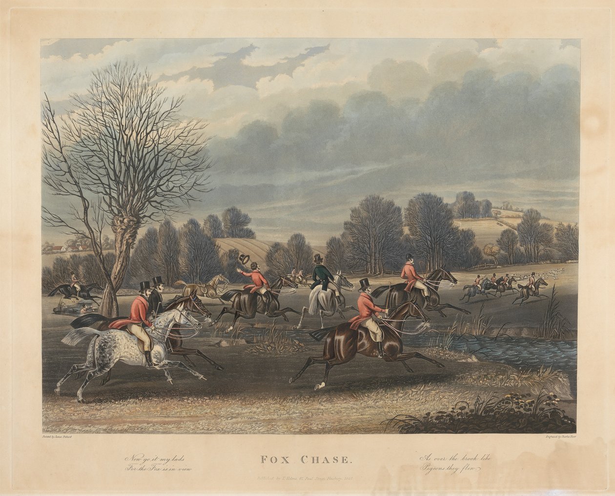 Caça à raposa [conjunto de quatro]: 2. Perseguição da raposa de Charles Hunt